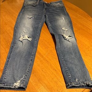 Flying Monkey Classic Blue Ripped Skinny Jeans